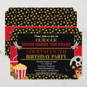 Uitnodiging voor bioscoopkaartje buiten (Voorkant / Achterkant)