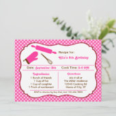 Uitnodiging voor Birthday-feest (Staand voorkant)