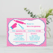 Uitnodiging voor Birthday-feest (Staand voorkant)