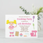 Uitnodiging voor Birthday-feest (Staand voorkant)