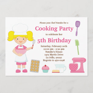 Uitnodiging voor Birthday-feest