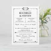 Uitnodiging voor bistro Wedding (Staand voorkant)