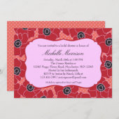 Uitnodiging voor blaasbloem (Voorkant / Achterkant)