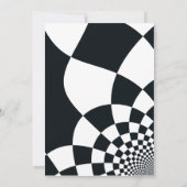 Uitnodiging voor Black Checks Graduation Party (Achterkant)