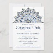 Uitnodiging voor Black en Gold Mandala (Voorkant)