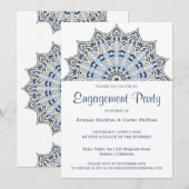 Uitnodiging voor Black en Gold Mandala (Voorkant / Achterkant)