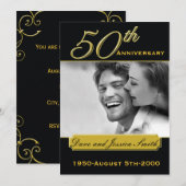 Uitnodiging voor Black Gold 50th Anniversary Event (Voorkant / Achterkant)