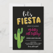 Uitnodiging voor Black & Gold Fiesta (Voorkant)