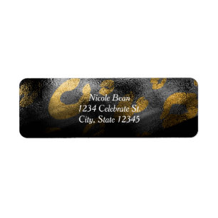 Uitnodiging voor Black Shadows & Leopard Print-fee Etiket