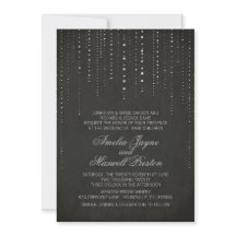 Uitnodiging voor Black & Silver Wedding