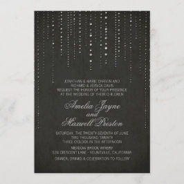Uitnodiging voor Black & Silver Wedding