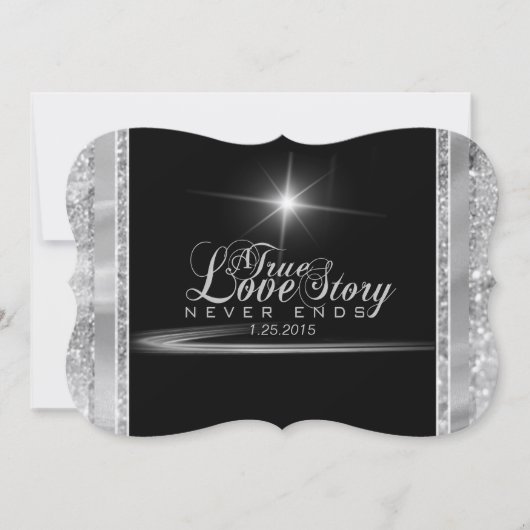 Uitnodiging voor Black Stropdas Diamond (Voorkant)