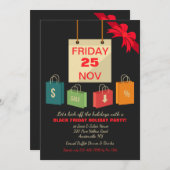 Uitnodiging voor Black Vrijdag (Voorkant / Achterkant)