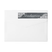 Uitnodiging voor Blackboard & White Lace Afstudere (Achterkant)