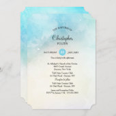 Uitnodiging voor blauw verloop (Voorkant / Achterkant)