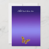 Uitnodiging voor blauwe bruiloft (Achterkant)