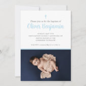 Uitnodiging voor blauwe doop (Voorkant)