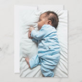 Uitnodiging voor blauwe doop (Achterkant)