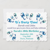 Uitnodiging voor Blauwe Dragons (Voorkant)