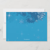 Uitnodiging voor blauwe ijsschaatsen (Achterkant)