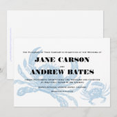 Uitnodiging voor blauwe krab (Voorkant / Achterkant)