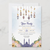 Uitnodiging voor Blauwe Lantaarn Iftar-feest Ramad (Voorkant)