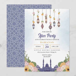 Uitnodiging voor Blauwe Lantaarn Iftar-feest Ramad