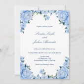 Uitnodiging voor blauwe Rozen (Voorkant)