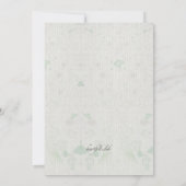 Uitnodiging voor blauwe Violets (Achterkant)