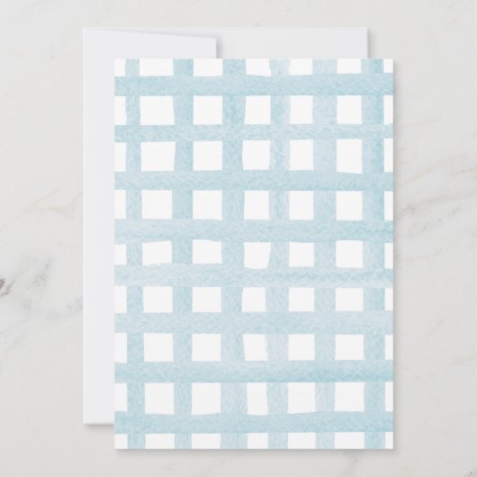 Uitnodiging voor blauwe vrachtwagen Rustic Paste (Achterkant)