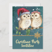  uitnodiging voor Blauwgroen Blauwe Kerst (Voorkant)