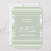 uitnodiging voor Bleke groene strepen (Achterkant)