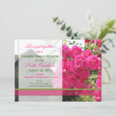 Uitnodiging voor bloemen- en boerderijreünie (Staand voorkant)