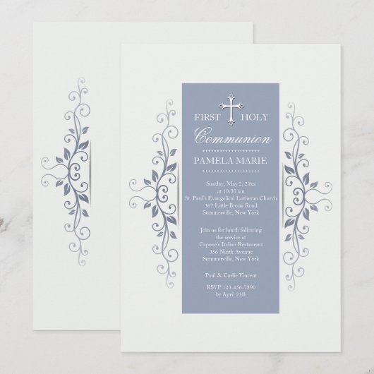 uitnodiging voor bloemenbeugels (Voorkant / Achterkant)