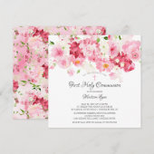 Uitnodiging voor bloemencollecte in de lente (Voorkant / Achterkant)