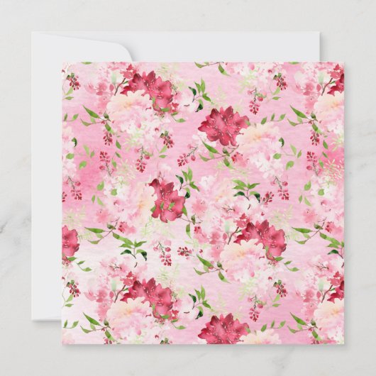 Uitnodiging voor bloemencollecte in de lente (Achterkant)