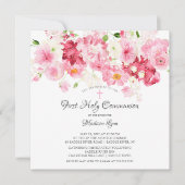 Uitnodiging voor bloemencollecte in de lente (Voorkant)