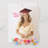 Uitnodiging voor Bloemengraduatiefestijn Template (Achterkant)
