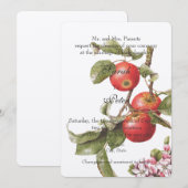  uitnodiging voor bloesems Apple (Voorkant / Achterkant)