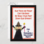 Uitnodiging voor blokkering door Halloween (Voorkant / Achterkant)