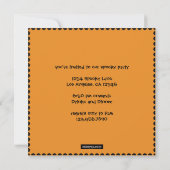 Uitnodiging voor blokkering door Halloween (Achterkant)