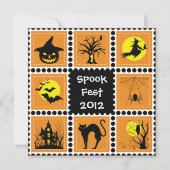 Uitnodiging voor blokkering door Halloween (Voorkant)