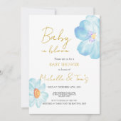 Uitnodiging voor Blue Baby in Bloom (Voorkant)