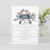 Uitnodiging voor Blue Crab Zeevruchtenkoken (Staand voorkant)