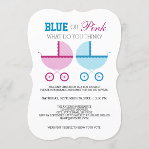Uitnodiging voor Blue or Pink Geslacht Reveal Fees