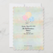 Uitnodiging voor Blue or Pink Geslacht Reveal Fees (Achterkant)