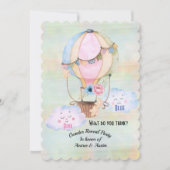 Uitnodiging voor Blue or Pink Geslacht Reveal Fees (Voorkant)