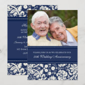 Uitnodiging voor Blue Photo 50th Anniversary Party (Voorkant / Achterkant)