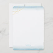 Uitnodiging voor Blue Sway Baptism (Achterkant)