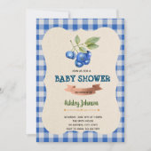 Uitnodiging voor Blueberry-verjaardagsthema (Voorkant)